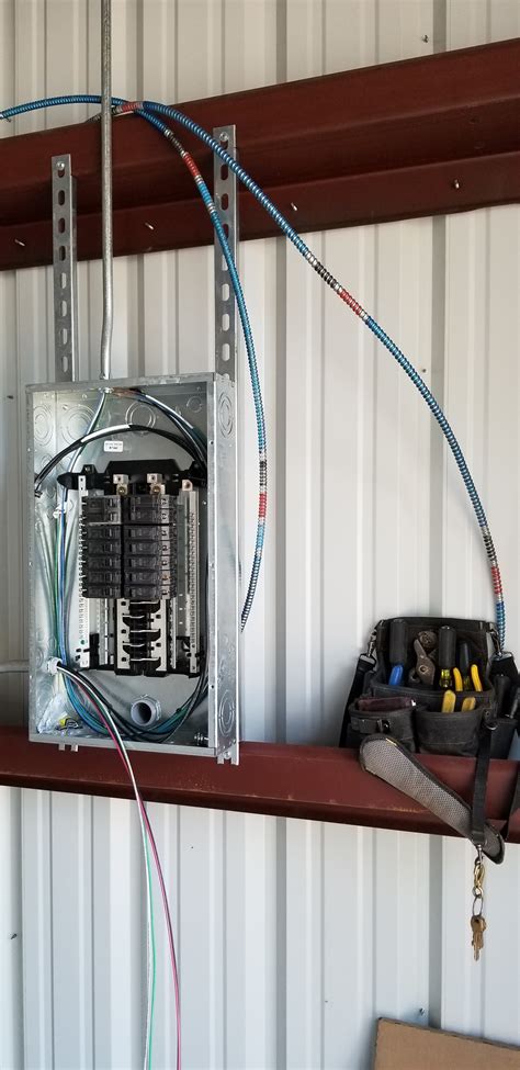 mounting breaker box in metal building|can you mount electrical panels in metal.